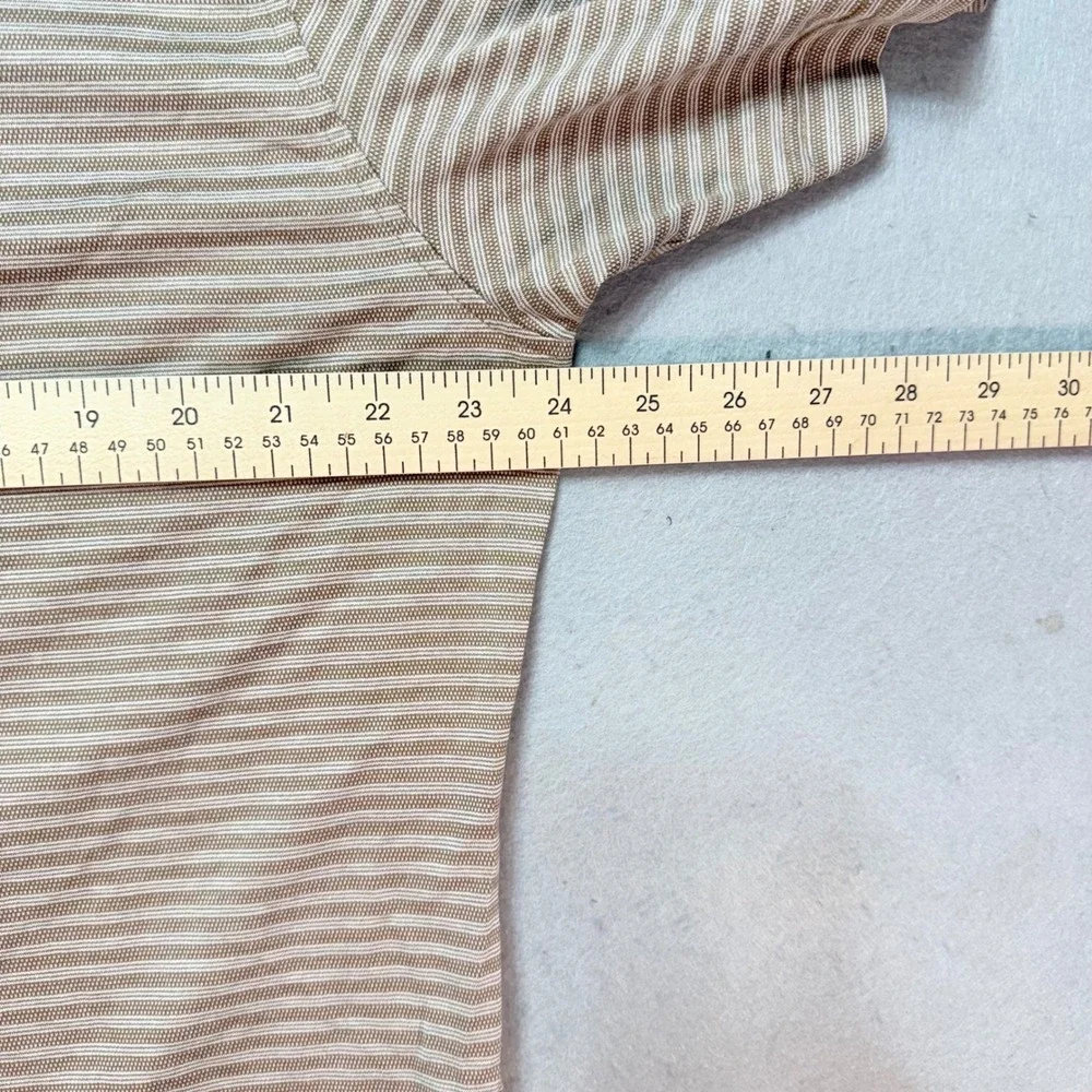 Pro tour double mercerized cotton golf polo striped XL-excellent condition sport - Picture 5 of 8